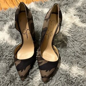Jessica Simpson Camo heels
